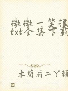 微微一笑很倾城txt全集下载