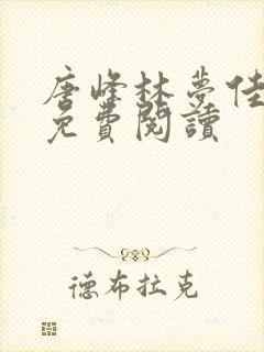 唐峰林梦佳小说免费阅读