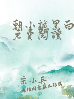 朝小诚黑白小说免费阅读