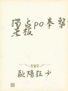 独占po拳击馆老板