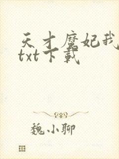天才魔妃我要了txt下载