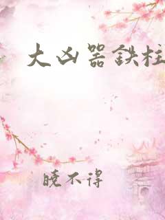 大凶器铁柱小说