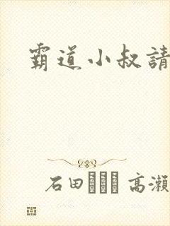 霸道小叔请轻撩