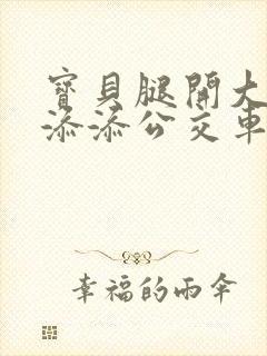 宝贝腿开大点我添添公交车