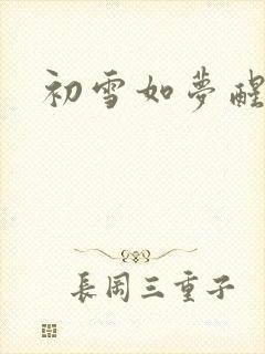 初雪如梦醒