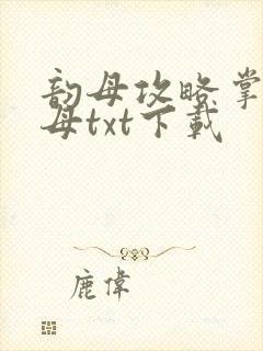 韵母攻略掌中美母txt下载