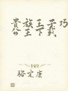 贵族王子巧遇穷公主下载