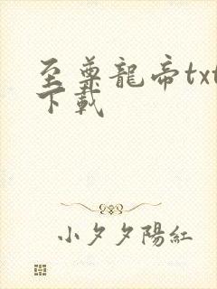 至尊龙帝txt下载