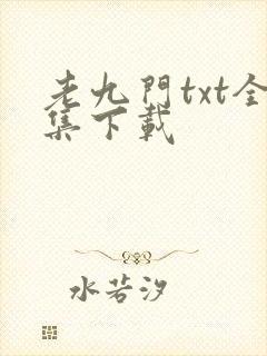 老九门txt全集下载