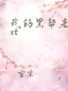 我的黑帮老公txt