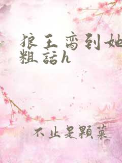 狼王脔到她乖h粗话h