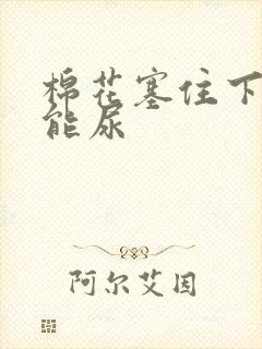 棉花塞住下面不能尿