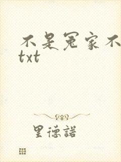 不是冤家不聚头txt