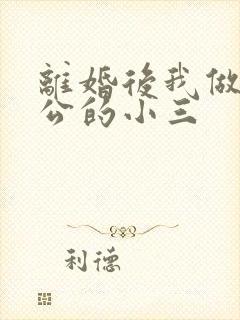 离婚后我做了老公的小三