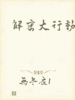 解密大行动
