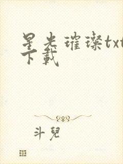 星光璀璨txt下载