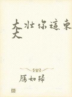 大壮你这东西真大