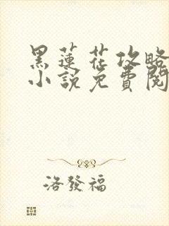 黑莲花攻略手册小说免费阅读