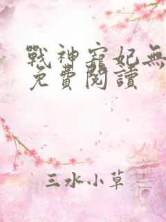 战神宠妃无下限免费阅读