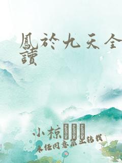 凤于九天全文阅读