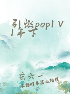 引燃pop1∨1年下