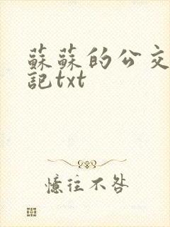 苏苏的公交车日记txt