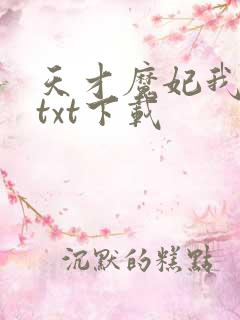 天才魔妃我要了txt下载