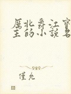 厉北爵江宝宝男主的小说名字
