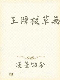 王牌校草无限爱