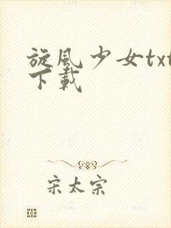 旋风少女txt下载
