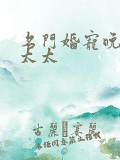 名门婚宠晚安赫太太