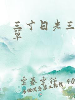 三寸日光三月微草