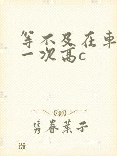 等不及在车里做一次高c