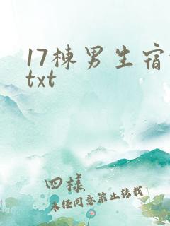 17栋男生宿舍txt