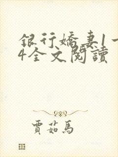 银行娇妻1一14全文阅读