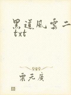 黑道风云二十年 txt