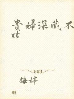 贵妇深藏不露txt