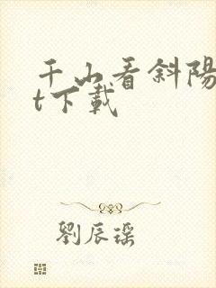 千山看斜阳txt下载