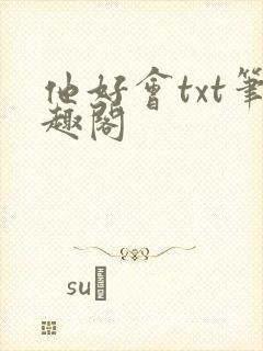 他好会txt笔趣阁