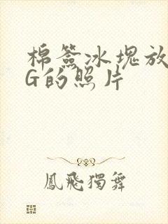 棉签冰块放入PG的照片