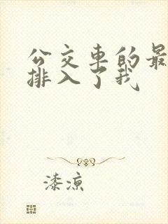 公交车的最后一排入了我