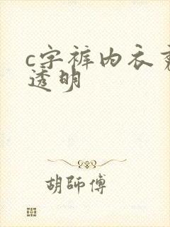 c字裤内衣秀全透明