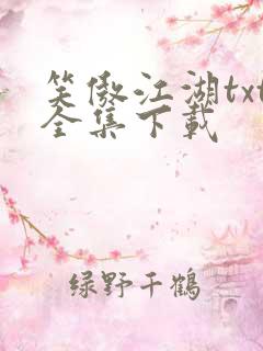 笑傲江湖txt全集下载