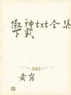 傲神txt全集下载