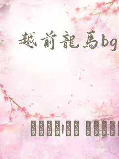 越前龙马bg
