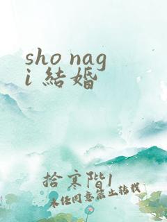 sho nagi 结婚