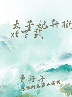 太子妃升职记txt下载