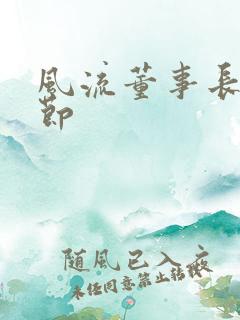 风流董事长未删节