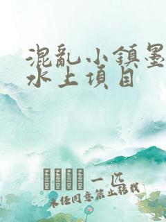 混乱小镇墨池砚水上项目