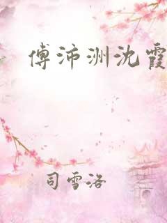 傅沛洲沈霞小说